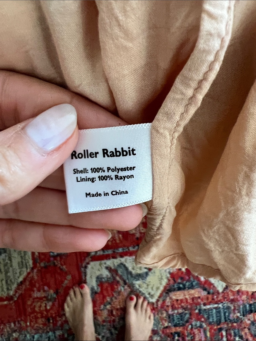 Roller Rabbit Multi-Color Geometric Wrap Maxi Dress - Picture 6 of 6